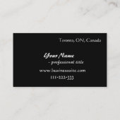 白黒水玉模様シンプル名刺 名刺 (裏面)