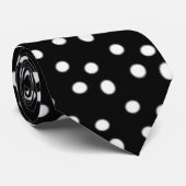 白黒水玉模様ネクタイ ネクタイ (ロール)
