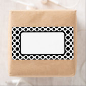 白黒水玉模様パターン出荷ラベル ラベル (インサイチュ)