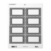 白黒水玉模様パターン出荷ラベル ラベル (フルシート)