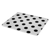 白黒水玉模様パターン カッティングボード (角)