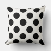 白黒水玉模様パターン クッション (正面)