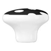 白黒水玉模様パターン セラミックノブ (側面)