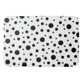 白黒水玉模様パターン バスマット (正面)