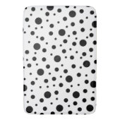 白黒水玉模様パターン バスマット (正面縦)