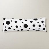 白黒水玉模様パターン ボディピロー (裏面)