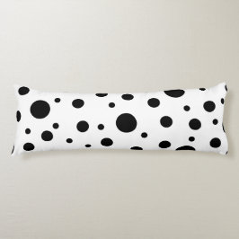 白黒水玉模様パターン ボディピロー