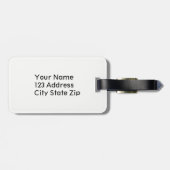 白黒水玉模様パターン ラゲッジタグ (裏面横)