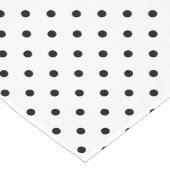 白黒水玉模様パターン ロングテーブルランナー (コーナー)