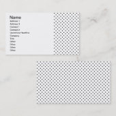 白黒水玉模様パターン 名刺 (正面/裏面)