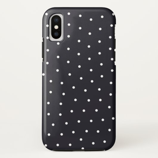 白黒水玉模様パターン Case-Mate iPhoneケース (裏面)