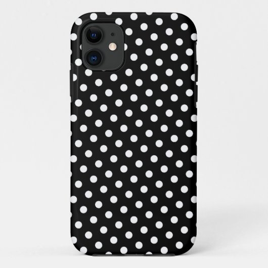 白黒水玉模様パターンiPhone 5ケース Case-Mate iPhoneケース (裏面)