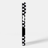 白黒水玉模様パーソナライズされた名 Case-Mate iPhoneケース (裏面 / 右)