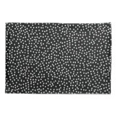 白黒水玉模様ピラロケース 枕カバー (裏面)