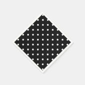 白黒水玉模様モダンファッション スタンダードカクテルナプキン (角)