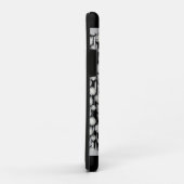 白黒水玉模様モノグラムストライプズ Case-Mate iPhoneケース (裏面/右)