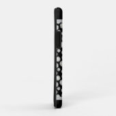 白黒水玉模様モノグラム Case-Mate iPhoneケース (裏面/右)
