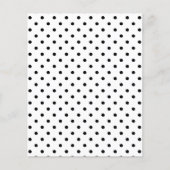 白黒水玉模様レッドフラワーズスクラップブック紙 (正面)