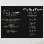 白黒水玉模様式結婚プログラム (正面)