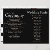 白黒水玉模様式結婚プログラム (正面/裏面)