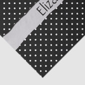 白黒水玉模様点々のある、お名前 薄葉紙 (詳細)