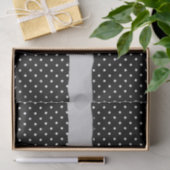 白黒水玉模様点々のある、お名前 薄葉紙 (ギフト)