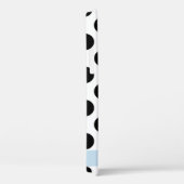 白黒水玉模様点々のある、お名前 Case-Mate iPhoneケース (裏面 / 右)