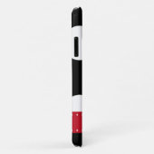 白黒水玉模様点々のある、モノグラム Case-Mate iPhoneケース (裏面/右)