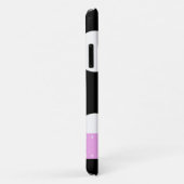 白黒水玉模様点々のある、モノグラム Case-Mate iPhoneケース (裏面/右)