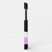 白黒水玉模様点々のある、モノグラム Case-Mate iPhoneケース (裏面/左)