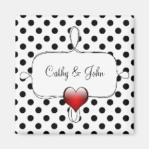 白黒水玉模様結婚ズ