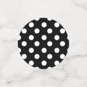 白黒水玉模様誕生会 コンフェッティ (スモール正面)