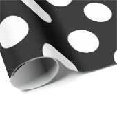 白黒水玉模様誕生会 ラッピングペーパー (ロールコーナー)