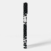 白黒水玉模様音符デザイン Case-Mate iPhoneケース (裏面 / 右)