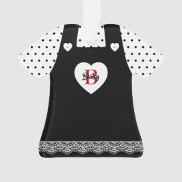 白黒水玉模様 オーナメント