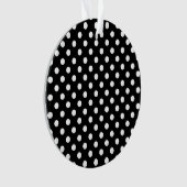 白黒水玉模様 オーナメント (正面)