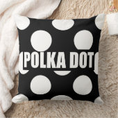 白黒水玉模様 クッション (ブランケット)