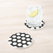 白黒水玉模様 コースター (側面)