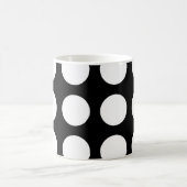 白黒水玉模様 コーヒーマグカップ (中央)