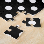 白黒水玉模様 ジグソーパズル (側面)