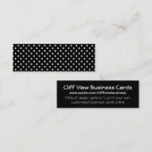 白黒水玉模様 スキニー名刺 (正面/裏面)