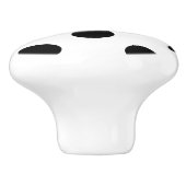 白黒水玉模様 セラミックノブ (側面)