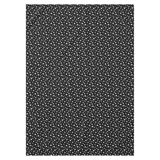 白黒水玉模様 テーブルクロス (正面)