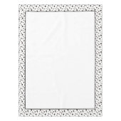 白黒水玉模様 テーブルクロス (正面)