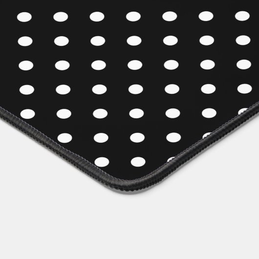 白黒水玉模様 デスクマット (コーナー)