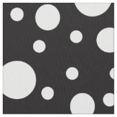 白黒水玉模様 ファブリック (クローズアップ)