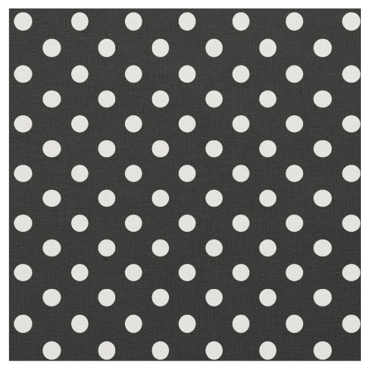 白黒水玉模様 ファブリック (クローズアップ)