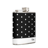 白黒水玉模様 フラスク (右)