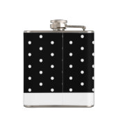 白黒水玉模様 フラスク (裏面)