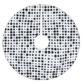 白黒水玉模様 ブラッシュドポリエステルツリースカート (正面)